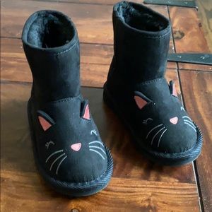 Old Navy Black Kitty Cat Boots